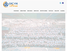 Tablet Screenshot of iacymperu.org